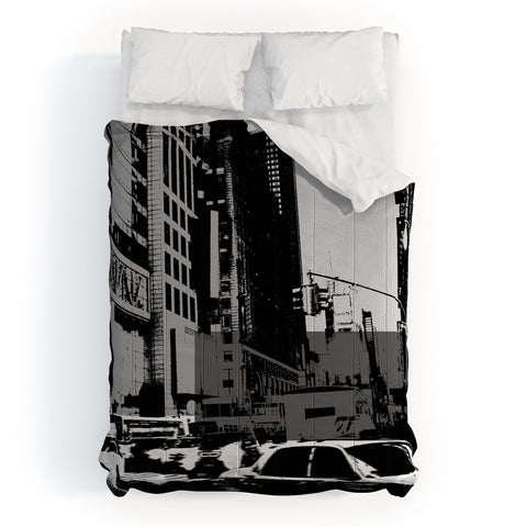 Amy Smith NY Street Grayscale Comforter