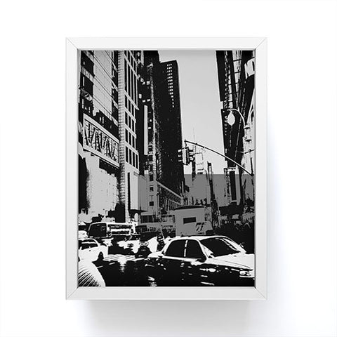 Amy Smith NY Street Grayscale Framed Mini Art Print