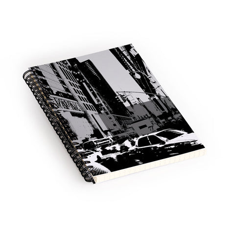 Amy Smith NY Street Grayscale Spiral Notebook