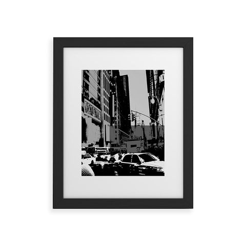 Amy Smith NY Street Grayscale Framed Art Print