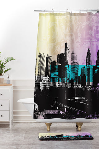 Amy Smith Philadelphia Shower Curtain And Mat