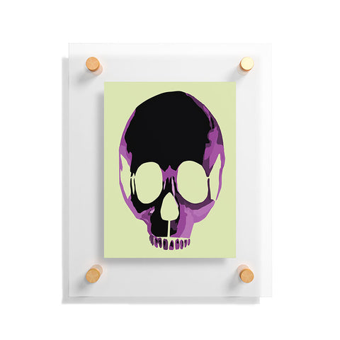 Amy Smith Pink Skull 1 Floating Acrylic Print
