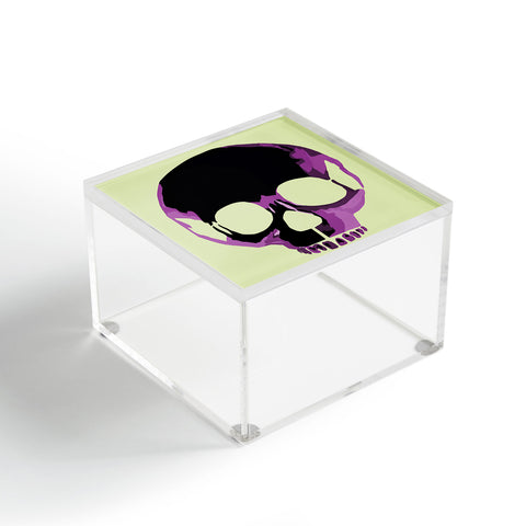 Amy Smith Pink Skull 1 Acrylic Box