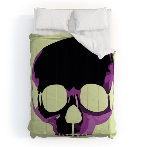 Amy Smith Pink Skull 1 Comforter