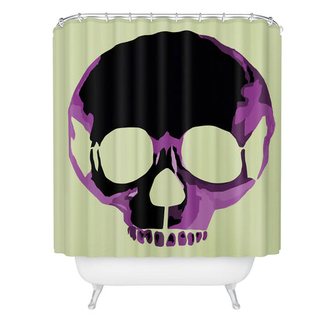 Amy Smith Pink Skull 1 Shower Curtain