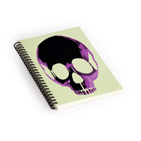 Amy Smith Pink Skull 1 Spiral Notebook