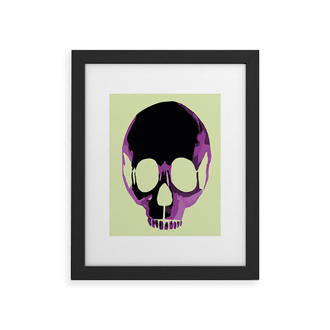Amy Smith Pink Skull 1 Framed Art Print