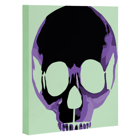 Amy Smith Purple Skull 1 Art Canvas