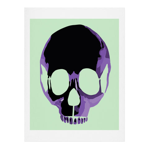 Amy Smith Purple Skull 1 Art Print