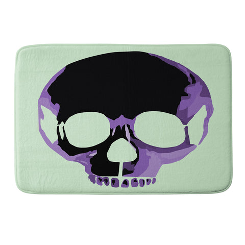 Amy Smith Purple Skull 1 Memory Foam Bath Mat
