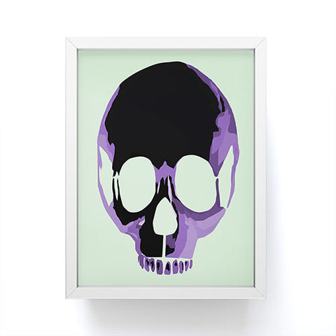 Amy Smith Purple Skull 1 Framed Mini Art Print