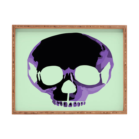 Amy Smith Purple Skull 1 Rectangular Tray