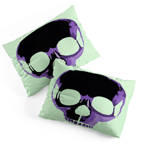 Amy Smith Purple Skull 1 Pillow Shams