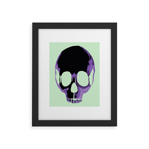Amy Smith Purple Skull 1 Framed Art Print