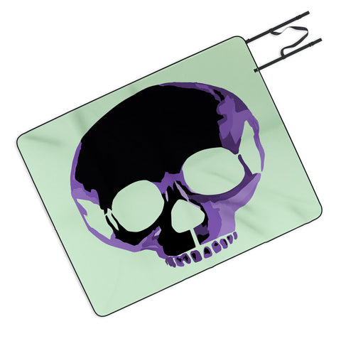 Amy Smith Purple Skull 1 Picnic Blanket