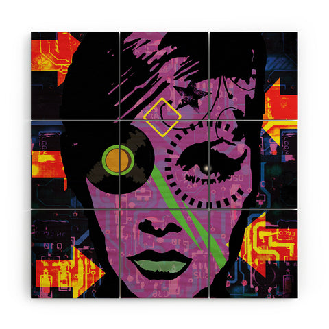 Amy Smith Purple Trial Wood Wall Mural