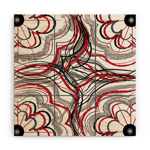 Amy Smith Red 1 Wood Wall Mural