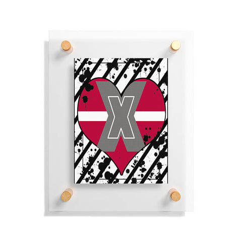 Amy Smith Red Heart Floating Acrylic Print