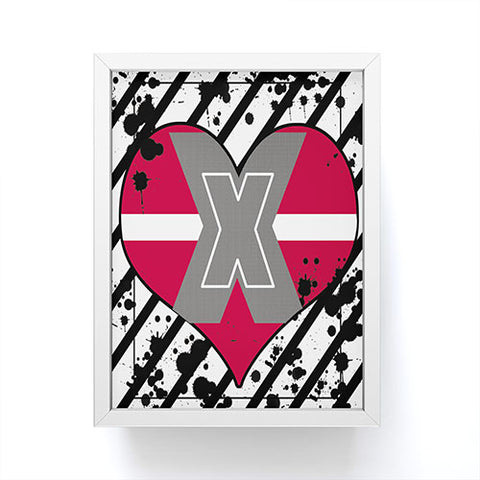 Amy Smith Red Heart Framed Mini Art Print