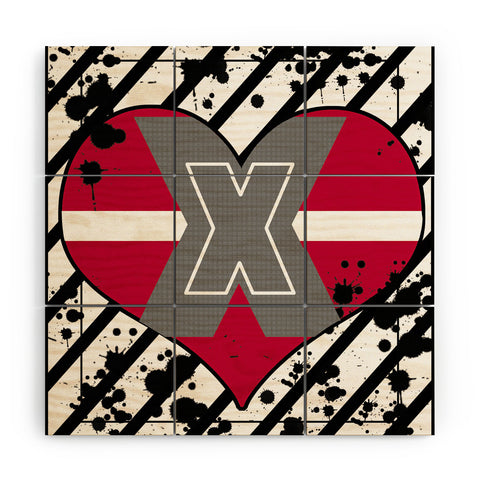 Amy Smith Red Heart Wood Wall Mural