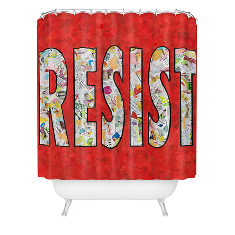 Amy Smith RESIST Shower Curtain