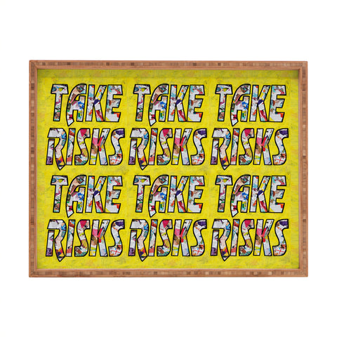 Amy Smith Take Risks and Repeat Rectangular Tray