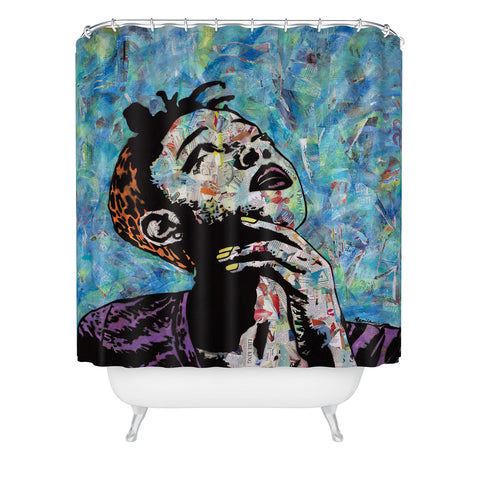 Amy Smith The Thinker Shower Curtain