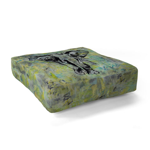 Amy Smith The Tough Elephant Floor Pillow Square
