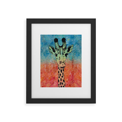 Amy Smith Universal Giraffe Framed Art Print