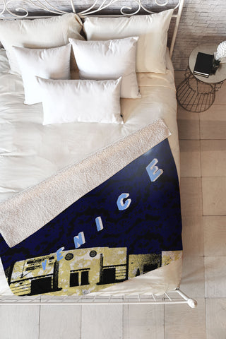 Amy Smith Venice Fleece Throw Blanket