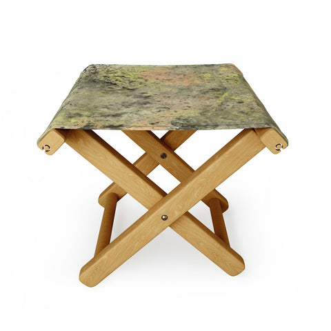 Amy Smith Yellow Light Floral Folding Stool