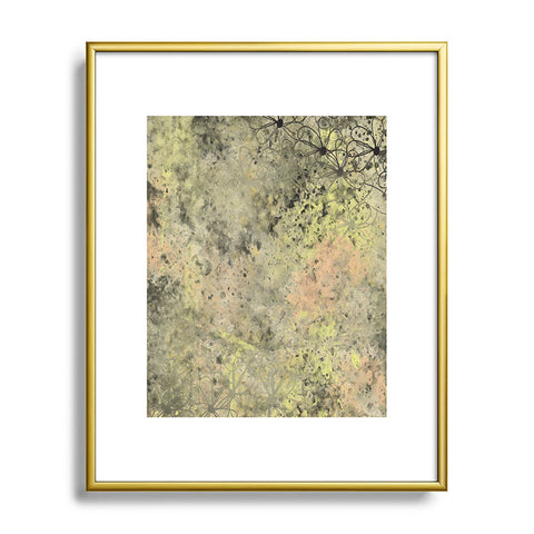 Amy Smith Yellow Light Floral Metal Framed Art Print