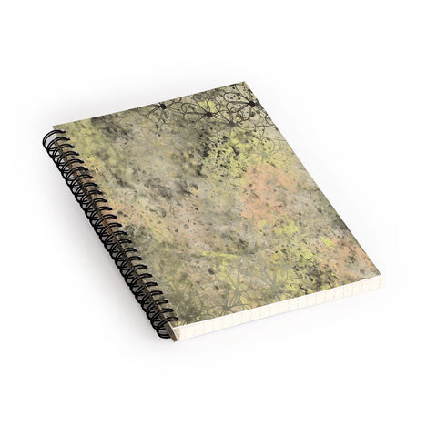 Amy Smith Yellow Light Floral Spiral Notebook