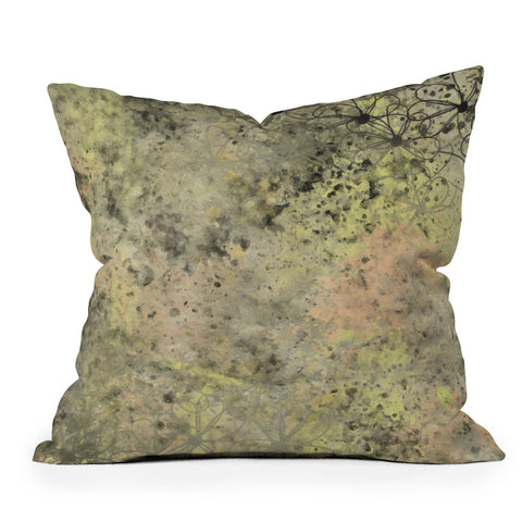 Amy Smith Yellow Light Floral Throw Pillow