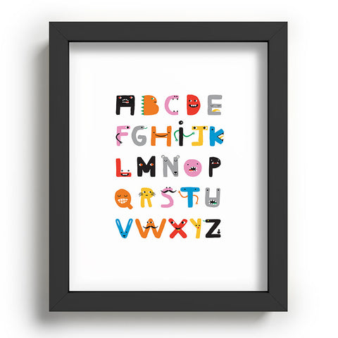 Ana Carvalho ABC The Monster Alphabet Recessed Framing Rectangle