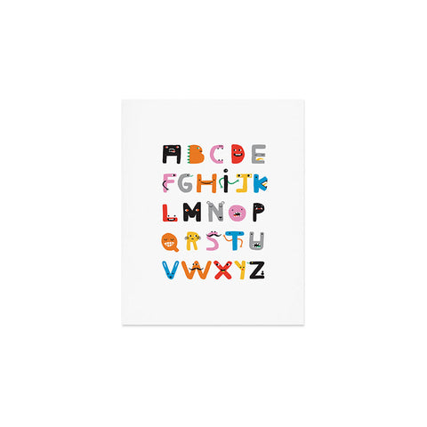 Ana Carvalho ABC The Monster Alphabet Art Print