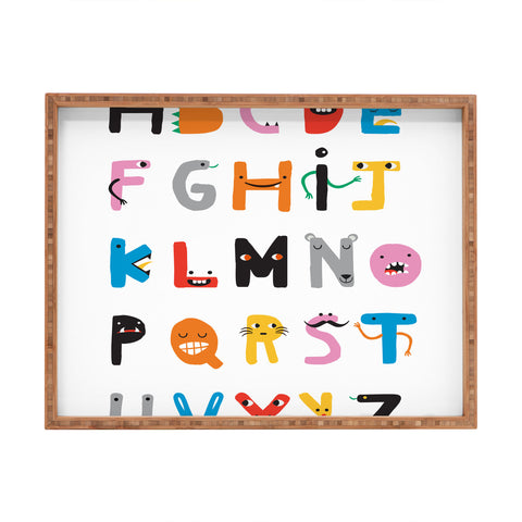 Ana Carvalho ABC The Monster Alphabet Rectangular Tray