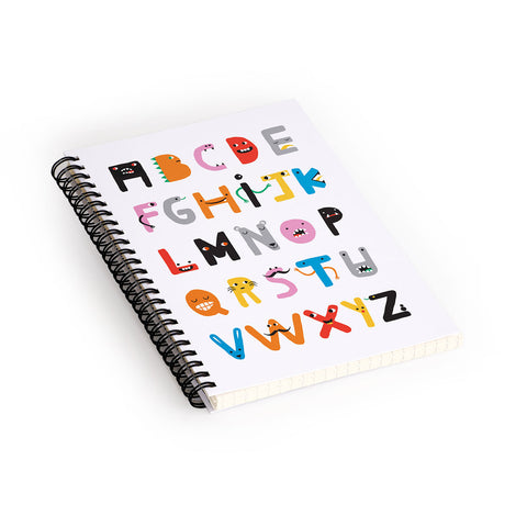 Ana Carvalho ABC The Monster Alphabet Spiral Notebook