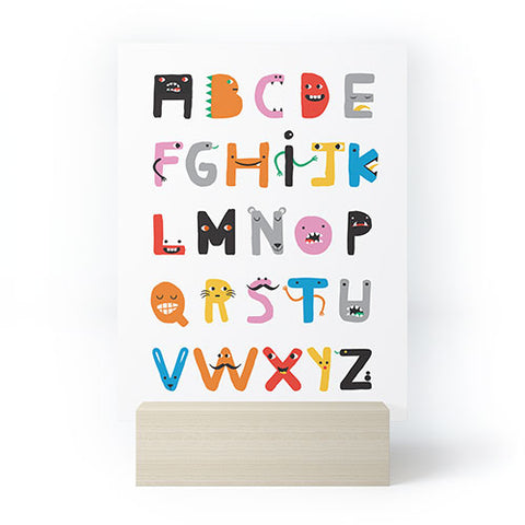 Ana Carvalho ABC The Monster Alphabet Mini Art Print