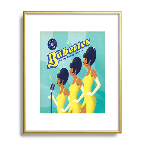 Anderson Design Group 1960s Babettes Metal Framed Art Print