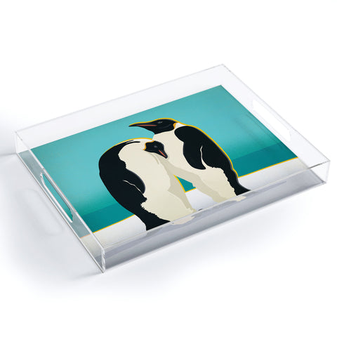 Anderson Design Group Arctic Penguins Acrylic Tray