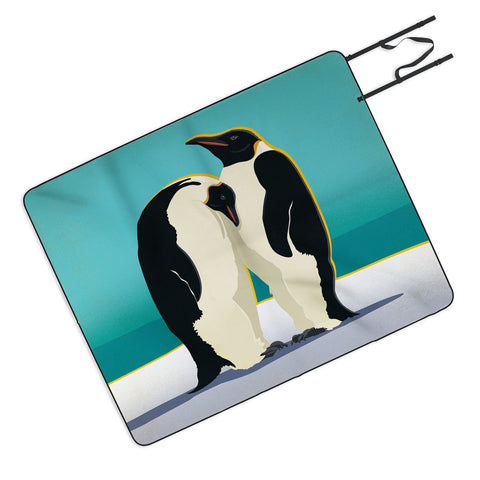 Anderson Design Group Arctic Penguins Picnic Blanket
