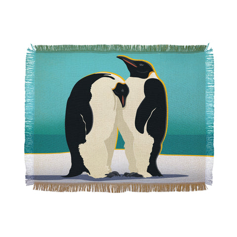 Anderson Design Group Arctic Penguins Throw Blanket