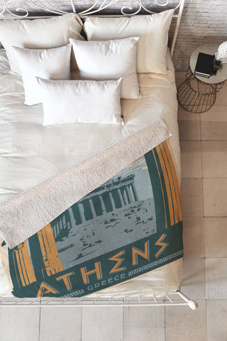 Anderson Design Group Athens Fleece Throw Blanket