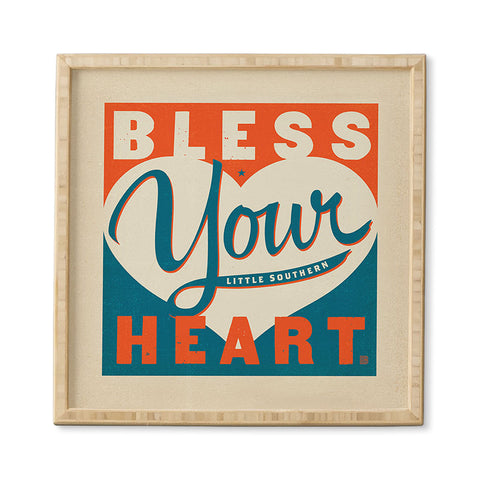 Anderson Design Group Bless Your Heart Framed Wall Art