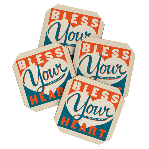 Anderson Design Group Bless Your Heart Coaster Set
