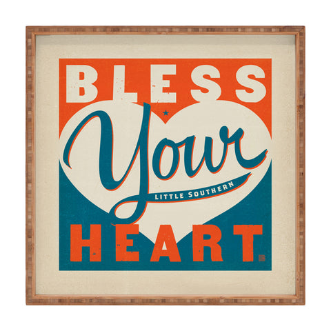 Anderson Design Group Bless Your Heart Square Tray