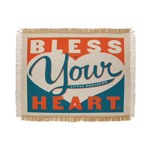 Anderson Design Group Bless Your Heart Throw Blanket