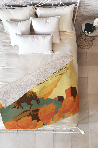 Anderson Design Group Boston Fleece Throw Blanket