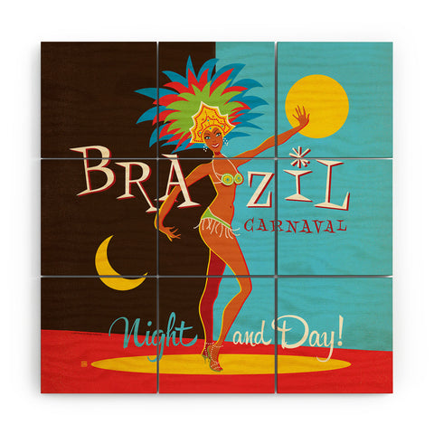 Anderson Design Group Brazil Carnaval Wood Wall Mural